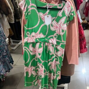 Green and Pink Lilly pulitzer dress xl